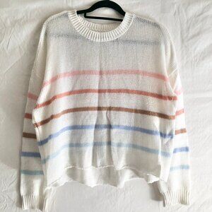 Pastel Stripe Lightweight Sweater